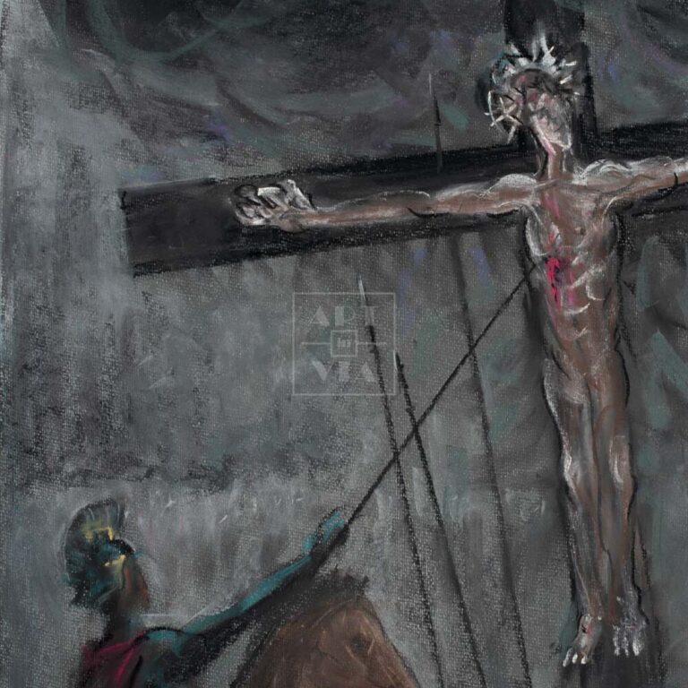 Фрагмент картины 1/3. Распятие Иисуса Христа