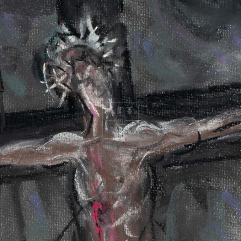 Фрагмент картины 2/3. Распятие Иисуса Христа