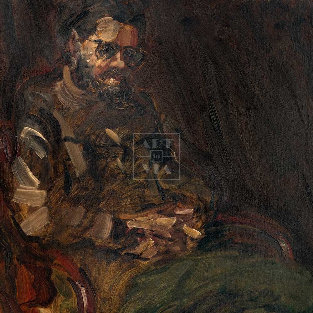 Фрагмент 1 из 3. Портрет С. Кускова купить картину Попова А.