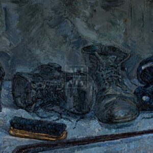 Фрагмент 1 из 3. Натюрморт с обувью купить картину Попова А.